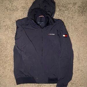 Tommy Hilfiger Men's Dark Blue Windbreaker